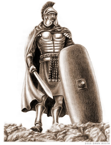Drawing of the Armor of God