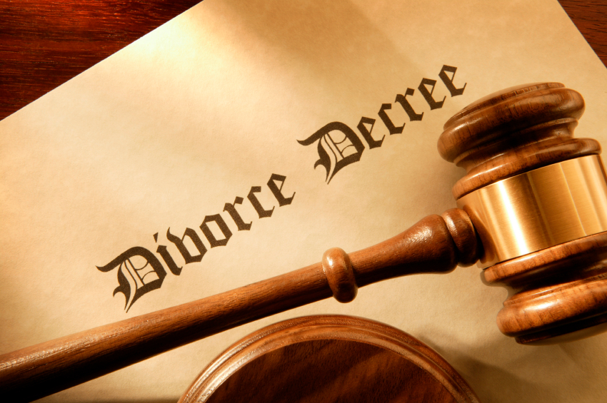picture of a divorce decree