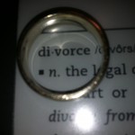 wedding band placed over definition of divorce