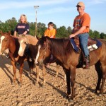 our family riding horses